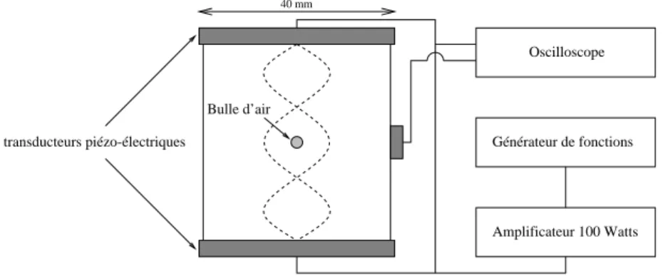 Fig. I.6.: Repr esentation sh ematique d'une ellule de l evitation utilis ee lors des exp erienes