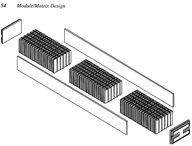 Figure  3.2  Representation  of typical  rim and matrix components  that comprise  a ceramic  module (matrix passages  are  not to  scale).
