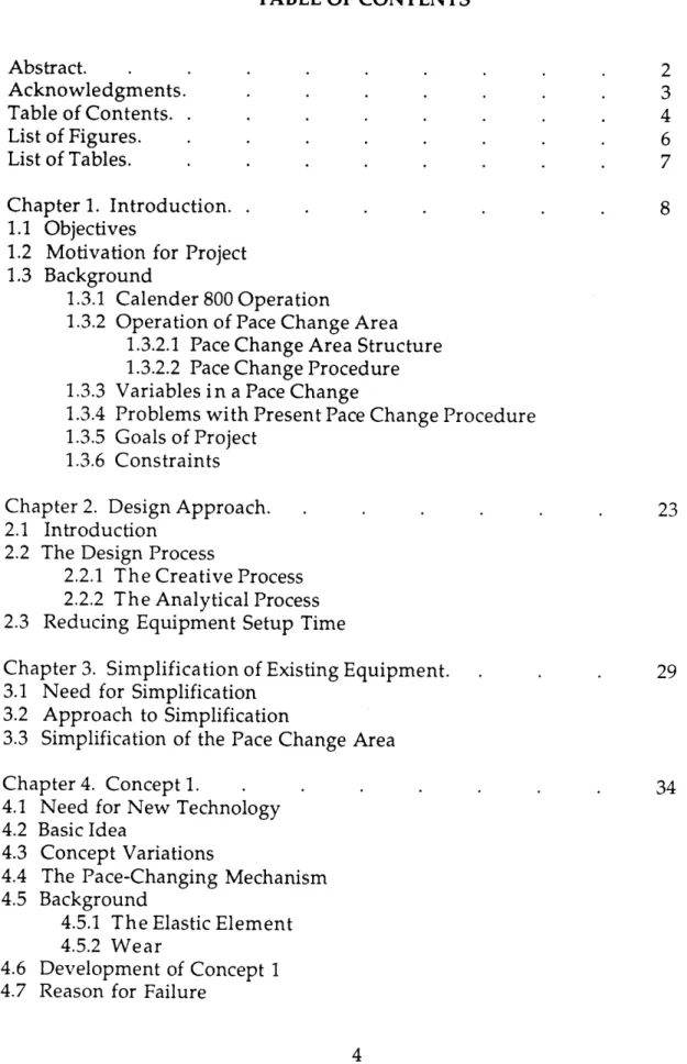 TABLE  OF CONTENTS Abstract.  . 2 Acknowledgments.  . . . . . . . 3 Table  of Contents