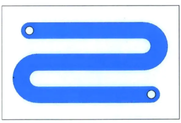 Figure  2-2:  a)  Cold  Plate  with  S-Channel  Geometry.