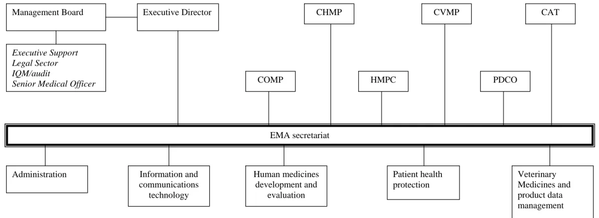 Figure 1 : Organigramme de l’EMA 