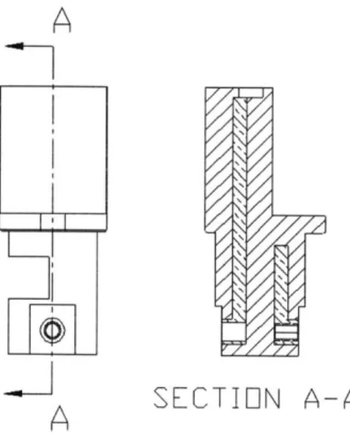Figure  20:  The  latch  sensor has  a tapped electrical  port  for o-ring sealing.