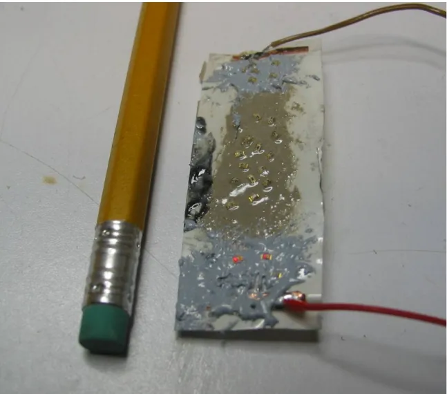Figure 24: Reactive Power Transfer Demonstration:  We fabricated a single-layer flex circuit with  interdigitated electrodes