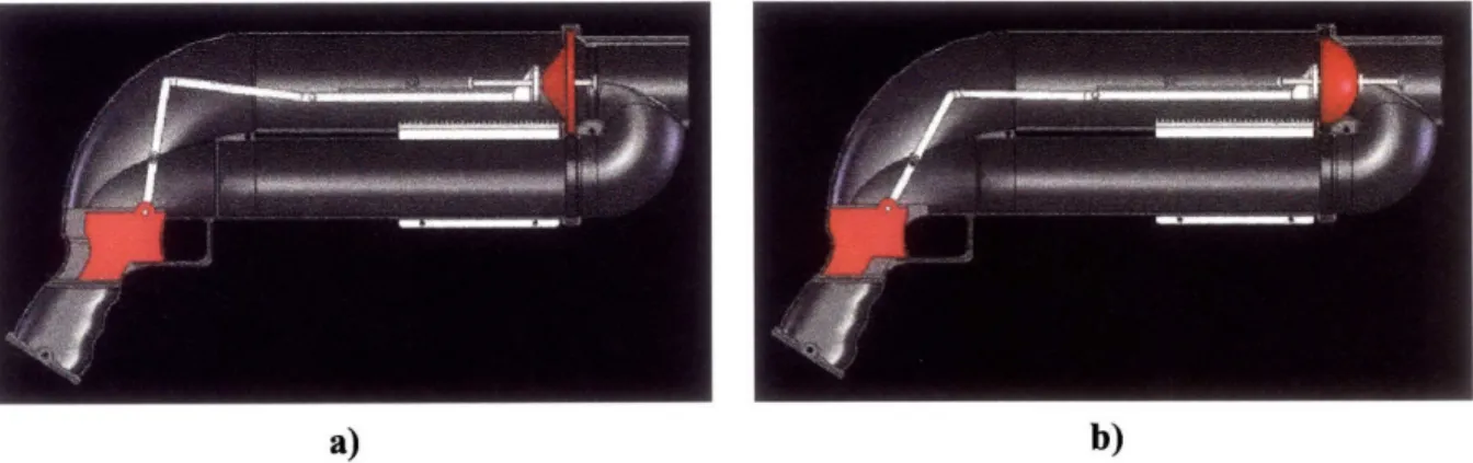 Figure 2-6:  The triggering  mechanism  in its natural  (a) and triggered  (b)  states.
