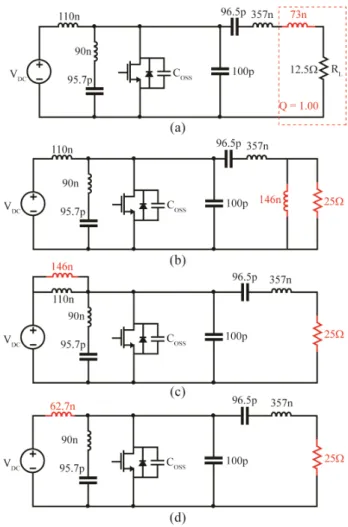 Fig. 13. Steps for transforming a class  2  inverter for variable-load  operation. 