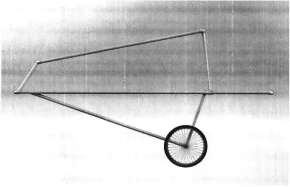 Figure 2-2:  The  frame of the  water cart to be  constructed  at MIT  from  PVC pipe.