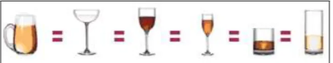 Figure 1 : Equivalence des différents types d'alcool.