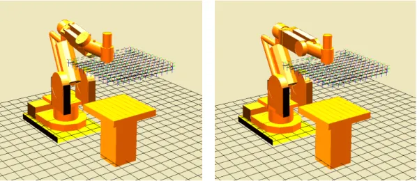 Figure 3-20 : Evolution des configurations pour un déplacement suivant la direction y 