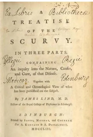 Fig. 1 Treatise of the scurvy de James Lind