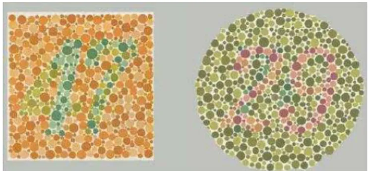 Figure 7 : Exemple de tables d’Ishihara 