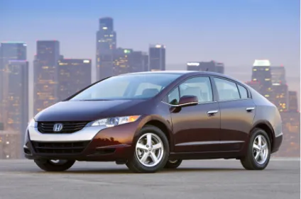 Fig. 1.14 – Honda FCX Clarity à base de PAC stade des essais de terrain et devrait être commercialisée en 2010.