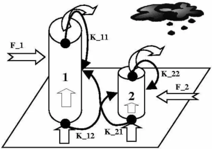 Fig. 4. Graphical description of the Convective Cloud Field Model.