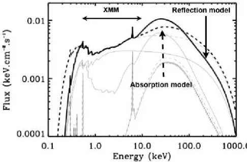 Figure 3.12: Best ﬁt models to the XMM spectra of Mkr 841 (OBS 3 of Petrucci et al. 2007)