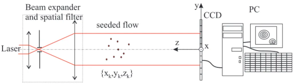 Figure 1: The in-line holography setup