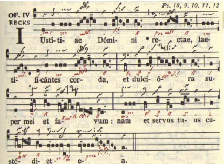 Fig. 11. Offertoire Iustitiæ Domini, GT 309. 