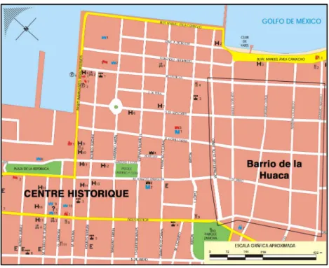 Figure 21 : Plan du Barrio de la Huaca 
