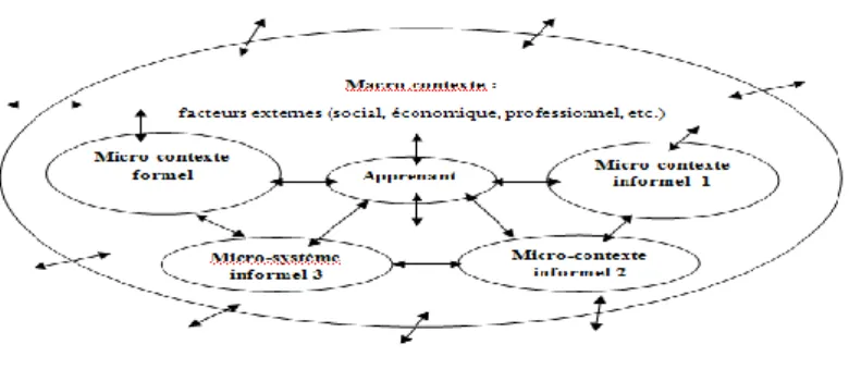 Figure 4 : Relations entre macro-contexte et micro-contexte en DDL 