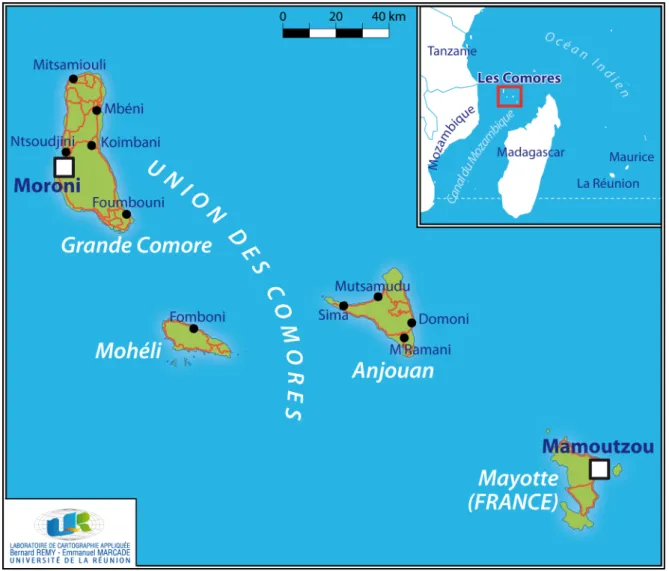 Figure 1. L'Union des Comores et Mayotte 