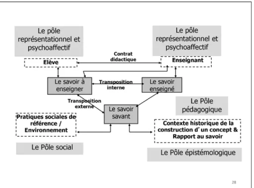 Figure 1 : La prise en compte de la complexité dans la transposition  didactique