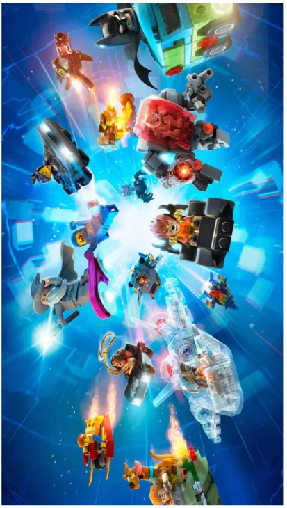 illustration commerciale conçue pour le lancement du jeu vidéo LEGO Dimension le 29 septembre 2015