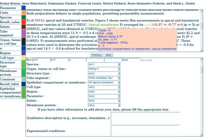 Figure 2 : Interface de l’assistant de peuplement de la base de données