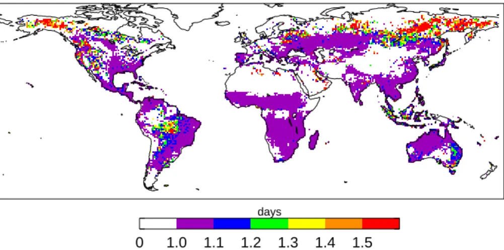 Fig. 6. 2001–2004 mean monthly fire persistence computed from Terra MODIS active fire observations.