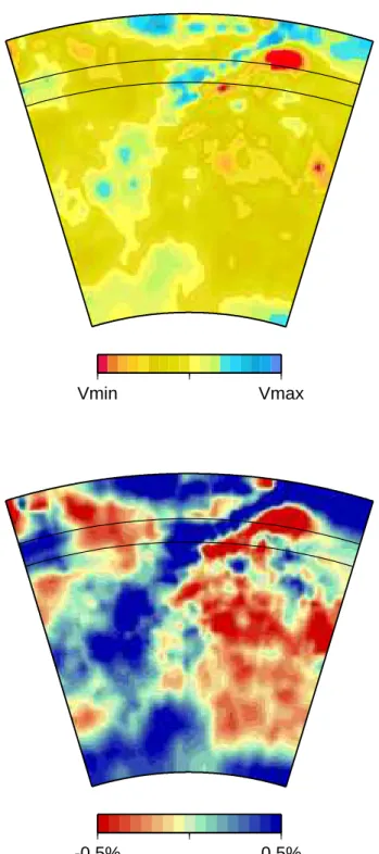 Figure 2. Tomographic cross sections across Japan through the P-wave tomographic model of Karason and van der Hilst [2000]