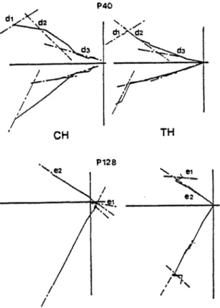 Fig. 5.  Simultaneous  interpretation  of  chemical  and  thermal  Zijderveld diagrams for the same core