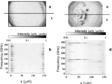 FIG. 5. Average intensity profiles of the VCSEL under different injection frequency around 970 nm