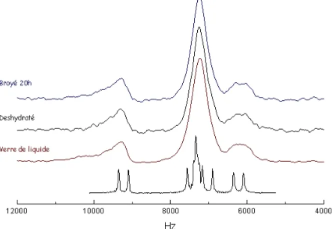 Figure 2.2: 13 C CPMAS spectra of crystalline anhydrous trehalose and of amorphous trehalose obtained by different routes