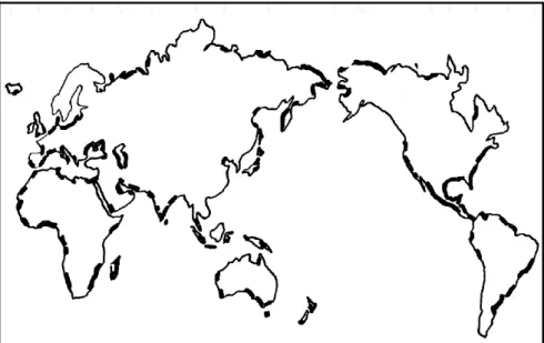Figure  1.1|  World  distribution  of  coastal  lagoons  (De  Wit  2011).  Black  areas  represent  coastal lagoons