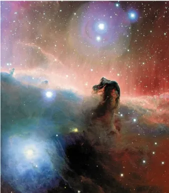 Fig. 1.14. Example of a molecular cloud: the famous HorseHead Nebula illuminated from behind by IC434 (source APOD).