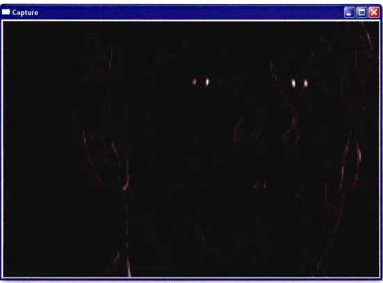 Figure 3.3  Image montrant un exemple de prétraitement avec l' application du filtre  de  Sobel de second ordre en X et nulle en Y avec une fenêtre de convolution de  5 pixels
