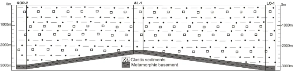 Fig. 2. Lithostratigraply of the studied cores.