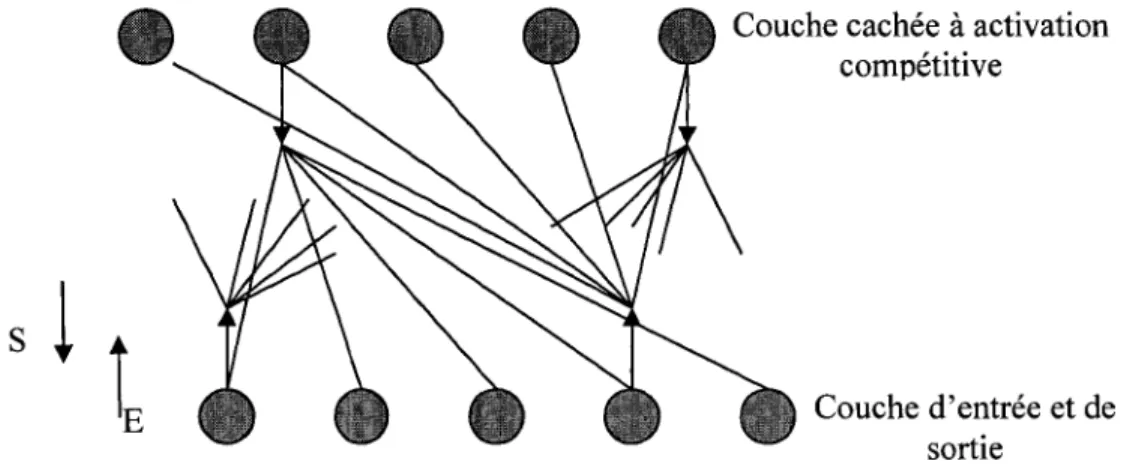 Figure II.10  :  Architecture du réseau ART1. 