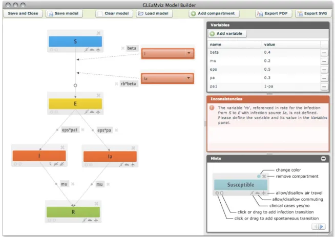 Figure 2.10 – Interface graphique de GLEAMviz-client