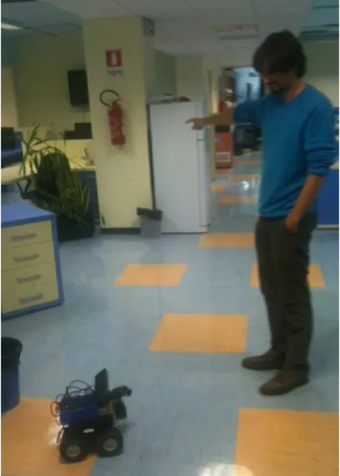 Figure 6 : Le robot Thumbler embarquant une Kinect. 