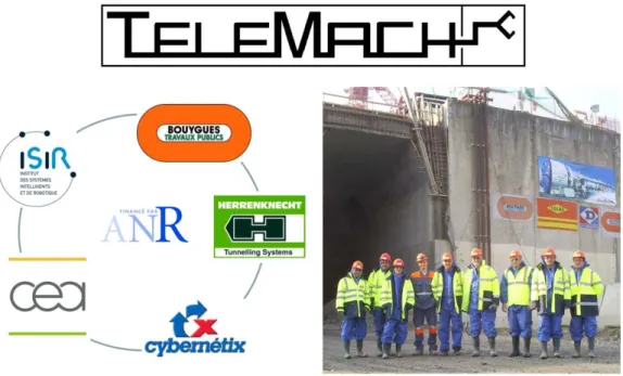 Figure 1.3: Consortium of TELEMACH and main protagonists during a TBM visit on A41 site (Geneva).
