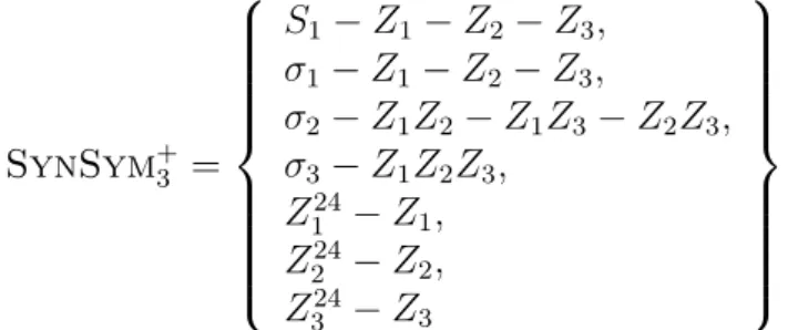 Fig. 2.2 – Algorithme de d´ ecodage du code de Golay de longueur 23.