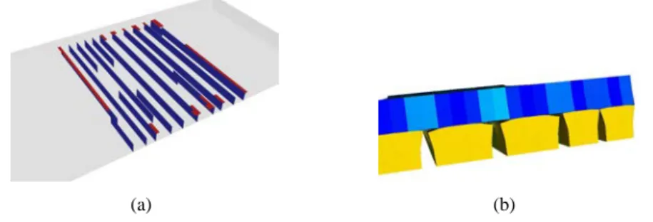 Figure 2 – Réseau de fissures pour la simulation en traction d’un [0 2 /90 2 ] s