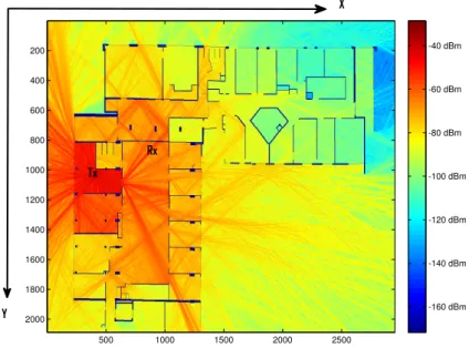 Figure 4.11: The coverage map predicted with the MR-FDPF model.