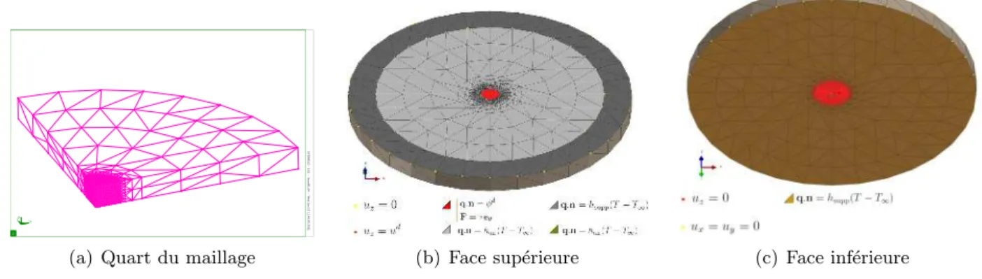 Figure 3 – Maillage et conditions aux limites