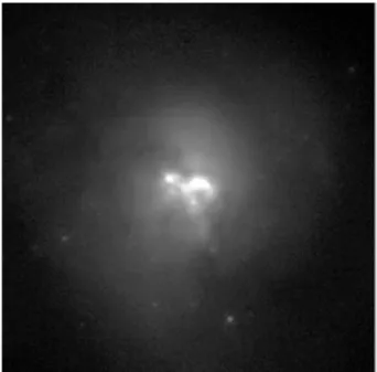 Fig. 3.5 – La galaxie Arp 220 vue par le Hubble Space Telescope.