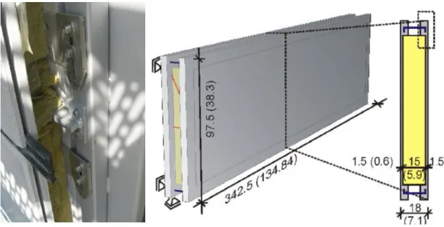 Figure II-29 : Eléments de façades composés en composite textile mortier (Hegger et  al.,2009) 