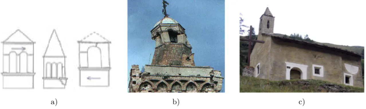 Fig. I.26 Renversement des structures élancées peu ﬁxées. a) Mécanisme, (Papa et Pasquale, 2013)