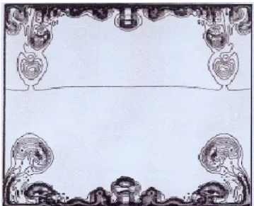 Figure 6: Champ de température à t=8.8 s avec une différence de température entre les deux parois de 