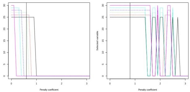 Figure 4.8 partially confirms the theoretical predictions, but for the last four active variables only