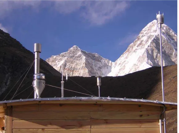 Figure  3.1.2-2 Station de mesure du Népal 5079 m. 