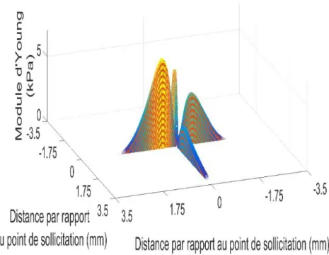 Figure 2.2-10  Evaluation de la vitesse de propagation de l'onde par détection du relief du signal 