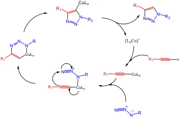 Figure 40 : synthèse du 4-pipéridinyl-N-propargyl-1,8-naphthalimide 